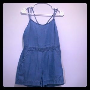 LOFT chambray romper